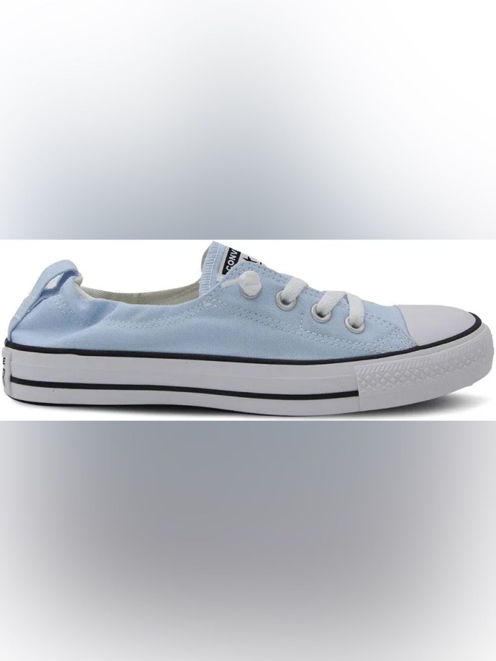 Converse Light Blue Low-Top Canvas Sneakers - Picture 8 of 13